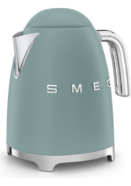 Smeg 50's Style Special Edition Mat Zümrüt Yeşil Kettle ve 1x2 Ekmek Kızartma Makinesi Seti