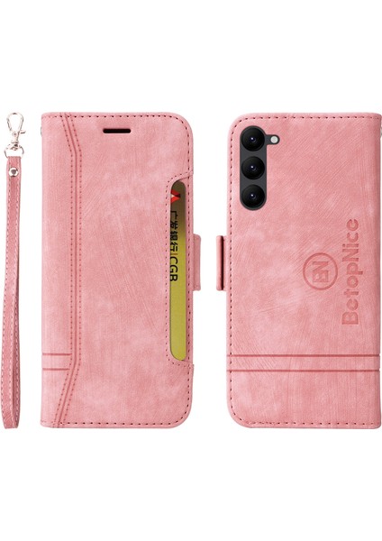 Samsung Galaxy S23 Bilek Kayışlı Flip Cüzdan Telefon Kılıfı Pu Deri Kart Yuvası Kılıfı (Yurt Dışından) fırsatları