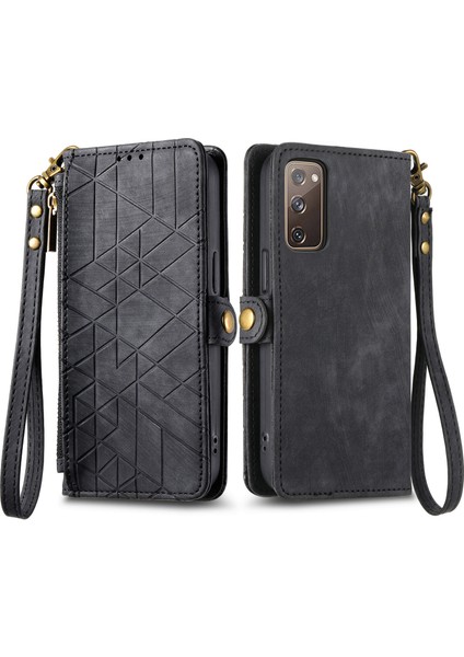 Samsung Galaxy S20 Fe Cüzdan Kılıf Kelebek Kabartmalı Pu Deri Kickstand Kart Yuvaları Flip Folyo Kapak (Yurt Dışından) fiyatları