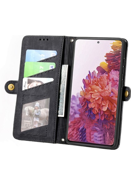 Samsung Galaxy S20 Fe Cüzdan Kılıf Kelebek Kabartmalı Pu Deri Kickstand Kart Yuvaları Flip Folyo Kapak (Yurt Dışından) modelleri
