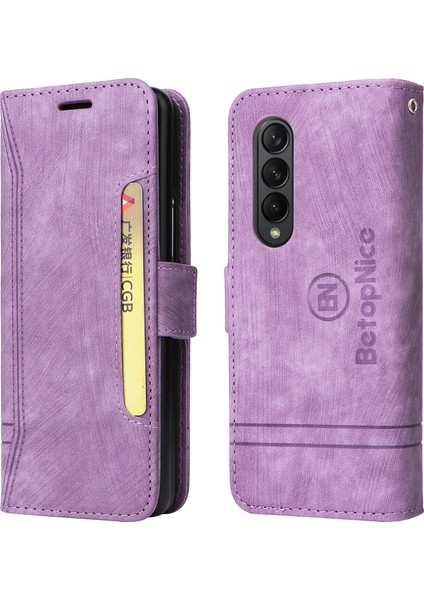 Samsung Galaxy Z Fold 3 Bilek Kayışlı Flip Cüzdan Telefon Kılıfı Pu Deri Kart Yuvası Kılıfı (Yurt Dışından) fiyatları