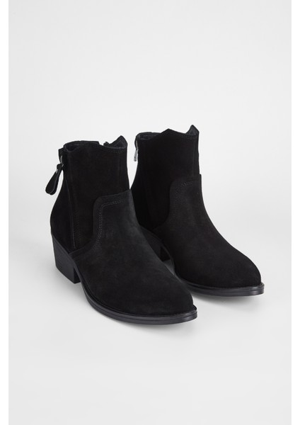 Kadın Siyah Süet Deri Casual Bot 231 2064 Bn Bot SK23/24 fiyatları