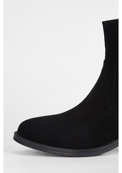 Kadın Siyah Süet Deri Casual Bot 231 2064 Bn Bot SK23/24 fırsatları