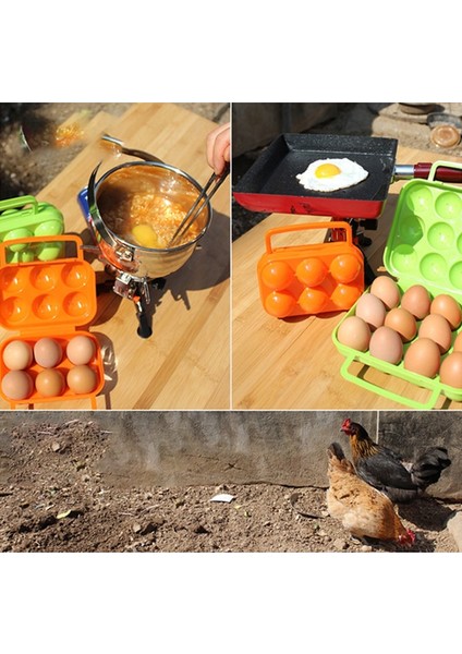 6 Izgara Rastgele Renk 1 Adet 2/4/6 Izgara Yumurta Saklama Kutusu Konteyner Açık Kamp Piknik Yumurta Kutusu Kasa Mutfak Organizatör Için Taşınabilir Plastik Yumurta Tutucu (Yurt Dışından)