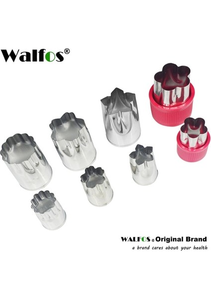 Walfos 8 Çiçek Walfos 8 Parça Paslanmaz Çelik Çiçek Yıldız Şekli Sebze Meyve Kesici Kalıp Kek Kurabiye Kesme Şekli Kek Pişirme Araçları (Yurt Dışından)