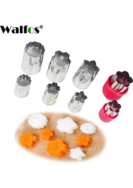 Walfos 8 Çiçek Walfos 8 Parça Paslanmaz Çelik Çiçek Yıldız Şekli Sebze Meyve Kesici Kalıp Kek Kurabiye Kesme Şekli Kek Pişirme Araçları (Yurt Dışından) fiyatları