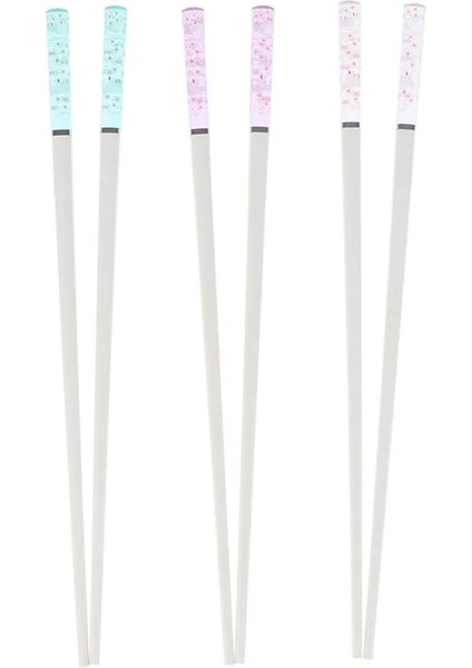 Mor 1 Çift Amber Sakura Tavşan Beyaz Gövde Alaşım Yemek Çubukları Kaymaz Yüksek Sıcaklığa Dayanıklı Yeniden Kullanılabilir Gıda Çubuklarını Sofra (Yurt Dışından) fiyatları