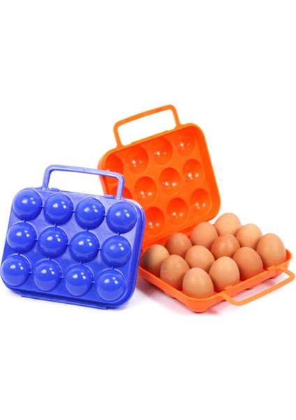 12 Izgara Açık Kamp Sofra Taşınabilir Kamp Piknik Barbekü Yumurta Kutu Konteyner Yumurta Saklama Kutuları Seyahat Mutfak Eşyaları Kamp Dişlisi (Yurt Dışından)