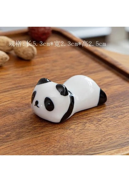 04 Çin Chopstick Panda Chopstick Dinlenme Yaratıcı Sevimli Seramik Chopsticks Mat 8 Çeşit Panda Şekli Mutfak Malzemeleri Sofra (Yurt Dışından)