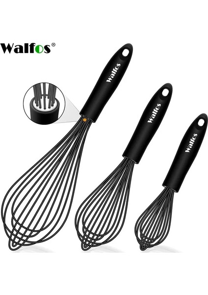 3 Adet Walfos 1 Adet/3 Takım Çok Fonksiyonlu Döner Manuel Çırpma Mikser Mini Plastik Mutfak Çırpma Pişirme Aracı Silikon Çırpma Teli (Yurt Dışından) fiyatları