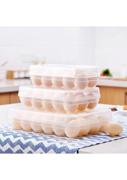 10 Izgaralar Uygun Yumurta Saklama Kutusu Istikrarlı Dikdörtgen Depolama Buzdolabı Yumurta Saklama Kutusu Yumurta Saklama Kutusu Toz Geçirmez (Yurt Dışından) indirimleri