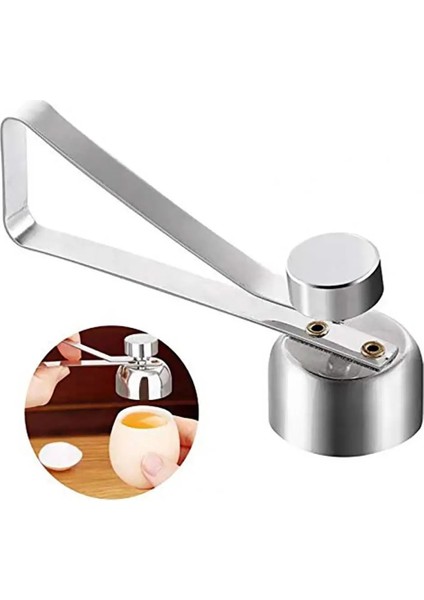 S Yumurta Makası Ergonomik Saplı Yumurta Kabuğu Kraker Haşlanmış Yumurta Topper Kesici Kabuk Kraker (Yurt Dışından)