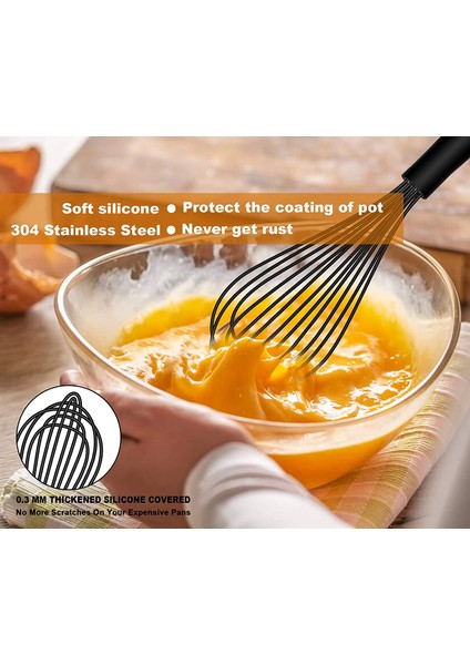 3 Adet Walfos Silikon Çırpma Paslanmaz Çelik Tel Çırpma - Isıya Dayanıklı Mutfak Çırpmaları Yapışmaz Yumurta Köpürtücü Karıştırıcı Mutfak Aracı (Yurt Dışından) fırsatları