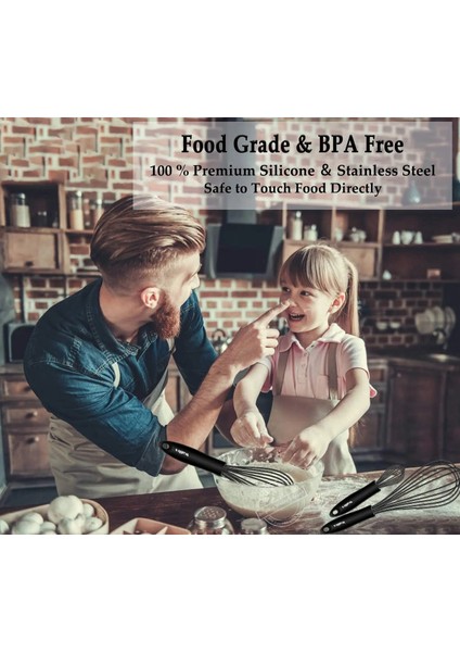 3 Adet Walfos Silikon Çırpma Paslanmaz Çelik Tel Çırpma - Isıya Dayanıklı Mutfak Çırpmaları Yapışmaz Yumurta Köpürtücü Karıştırıcı Mutfak Aracı (Yurt Dışından) indirimleri