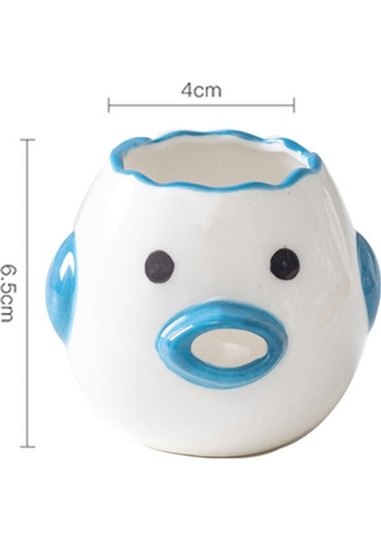 Mavi Sevimli Tavuk Yumurta Beyaz Sarısı Ayırıcı 1 Adet Kawaii Protein Seramik Filtre Ayırıcı Pişirme Pişirme Mutfak Temel Sanat Aracı (Yurt Dışından)