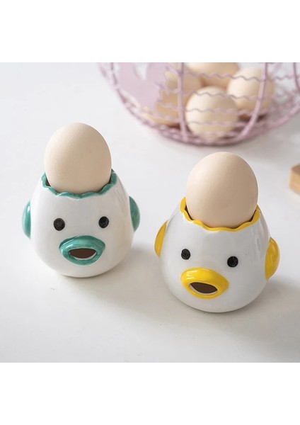 Mavi Sevimli Tavuk Yumurta Beyaz Sarısı Ayırıcı 1 Adet Kawaii Protein Seramik Filtre Ayırıcı Pişirme Pişirme Mutfak Temel Sanat Aracı (Yurt Dışından) fiyatları
