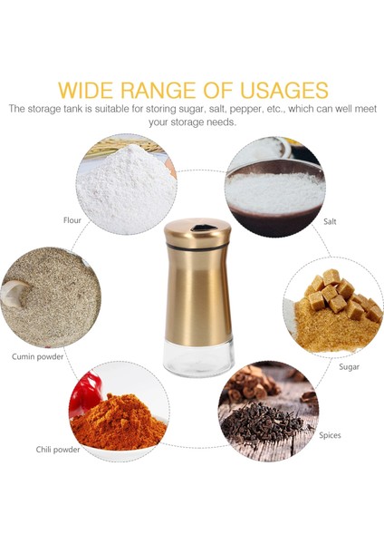 Rastgele Renk Tuz Mutfak Çalkalayıcı Baharat Biber Çalkalayıcılar Dağıtıcı Eşyaları Konteyner Şişeleri Çelik Paslanmaz Şeker Kavanoz Kavanoz (Yurt Dışından) modelleri