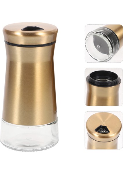 Rastgele Renk Tuz Mutfak Çalkalayıcı Baharat Biber Çalkalayıcılar Dağıtıcı Eşyaları Konteyner Şişeleri Çelik Paslanmaz Şeker Kavanoz Kavanoz (Yurt Dışından) fırsatları
