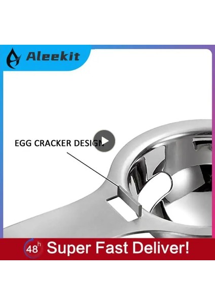 430 Mono 5 Adet 5/8/10 Adet Dayanıklı Yumurta Taşınabilir Yumurta Ayırıcı Moda Uzun Saplı Pratik Mutfak Filtre Ayırıcı Uygun Paslanmaz Çelik (Yurt Dışından) indirimleri