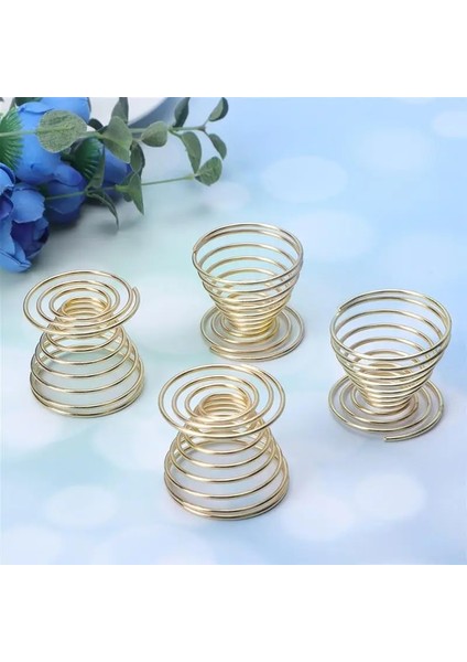 Gül Altın 4 Adet Paslanmaz Çelik Yumurtalık Bahar Yumurtalık Mini Bahar Tel Yumurta Tepsisi Yumurta Tutucu Haşlanmış Yumurta Depolama Standı Ev Mutfak Için (Yurt Dışından) fırsatları