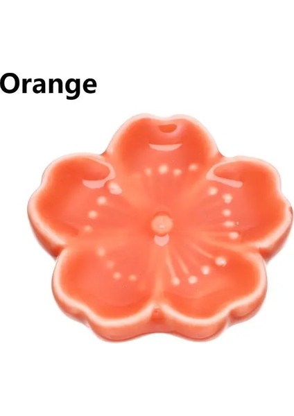 Orange 01 Güzel Yaratıcı Seramik Çubuk Tutucu Japon Tarzı Çatal Bıçak Takımı Standı Kaşık Çatal Dinlenme Sofra Ev Otel Depolama Malzemeleri (Yurt Dışından)