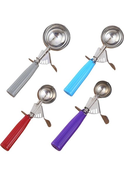 7cm Gri Saplı Dondurma Kaşığı El Tipi Dondurma Topu Kepçe Kolay Kullanım Karpuz Kaşığı Ev Mutfak Için Çok Fonksiyonlu Dondurma Kaşığı (Yurt Dışından)