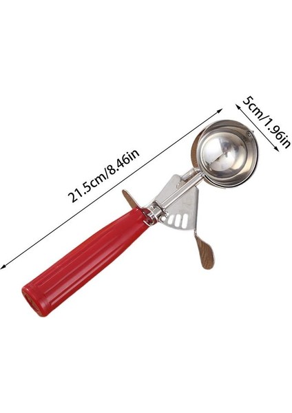 7cm Gri Saplı Dondurma Kaşığı El Tipi Dondurma Topu Kepçe Kolay Kullanım Karpuz Kaşığı Ev Mutfak Için Çok Fonksiyonlu Dondurma Kaşığı (Yurt Dışından) fiyatları