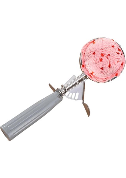 7cm Gri Saplı Dondurma Kaşığı El Tipi Dondurma Topu Kepçe Kolay Kullanım Karpuz Kaşığı Ev Mutfak Için Çok Fonksiyonlu Dondurma Kaşığı (Yurt Dışından) fırsatları