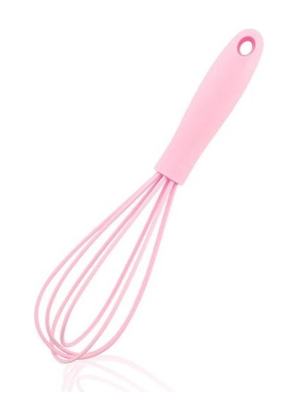 Pembe Batteur À Œufs Mutfak Silikon Çırpma Kaymaz Kolay Temizlenebilir Yumurta Çırpıcı Manuel Mikser Süt Köpürtücü Mutfak Gereçleri Pişirme Aracı (Yurt Dışından)