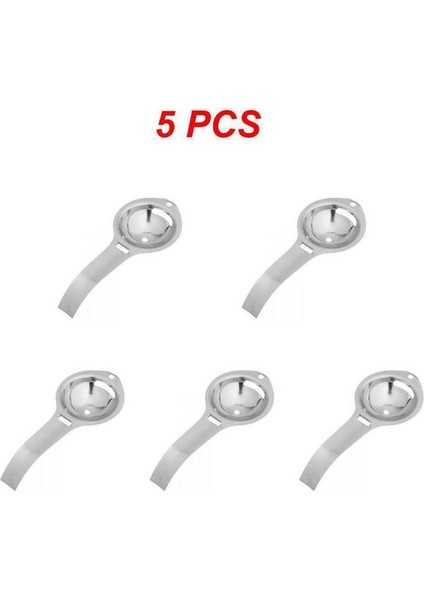 304 Mono 5 Adet 5/8/10 Adet Uygun Splitter Dayanıklı Basit Paslanmaz Çelik Moda Filtre Mutfak Taşınabilir Yumurta Ayırıcı Pratik Uzun Saplı (Yurt Dışından)