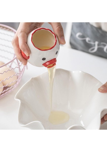 Gri Sevimli Karikatür Tavuk Seramik Yumurta Beyaz Ayırıcı Yumurta Sarısı Protein Ayırıcı Filtre Pişirme Araçları Pişirme Için Mutfak Aksesuarları (Yurt Dışından) fırsatları