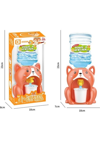 Tilki Karikatür Mini Su Sebili Bebek Oyuncak Içme Suyu Soğutucu Gerçekçi Sevimli Çocuk Cosplay Sahne Ev Dekorasyon (Yurt Dışından)