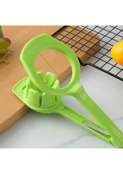 Yeşil Yaratıcı Yumurta Kesici Manuel Alet Mutfak Sebze Meyve Kesme Aleti Sert Yeniden Kullanılabilir Haşlanmış Yumurta Dilimleme Mutfak Gadget (Yurt Dışından) fırsatları