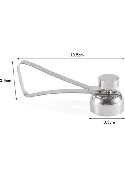 Gümüş Mutfak Aracı Paslanmaz Çelik Çift Başlı Yumurta Açacağı Yumruk ve Kırma Yumurta Kabuğu Çırpma Gadget Bar Restoran Aile Bahçesi (Yurt Dışından)