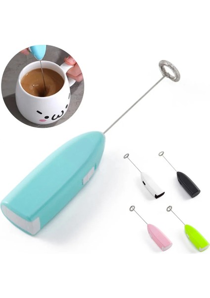 Pembe Elektrikli Kahve Mikser Şarj Edilebilir Süt Yumurta Çalkalayıcı Makinesi Frother Foamer USB Şarj Yumurta Çırpıcı El Ayarlanabilir Blender (Yurt Dışından)