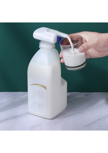 Mavi Yeni Otomatik Içecek Saman Emme Cihazı Elektrikli Su Süt Içecek Dağıtıcı Otomatik Pipet Ev Açık Pompa (Yurt Dışından)
