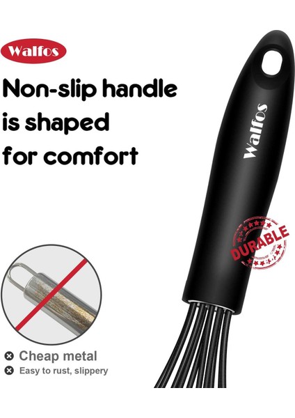 12 Inç Walfos 1 Adet/3 Takım Çok Fonksiyonlu Dönen Manuel Çırpma Mikser Mini Plastik Mutfak Çırpma Pişirme Aracı Silikon Çırpma (Yurt Dışından) modelleri