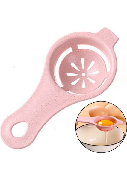 Pembe 1 Adet Yumurta Beyaz Ayırıcı Araçları Yumurta Sarısı Filtre Aletleri Mutfak Aksesuarları Ayırma Hunisi Kaşık Yumurta Bölücü Aracı (Yurt Dışından) indirimleri