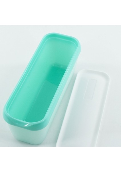 Nane Yeşil Dondurma Saklama Küveti Dikdörtgen Yeniden Kullanılabilir Dondurma Kutusu Konteyner Kalıp Kapaklı Mutfak Buzdolabı Depolama Ev (Yurt Dışından) fırsatları