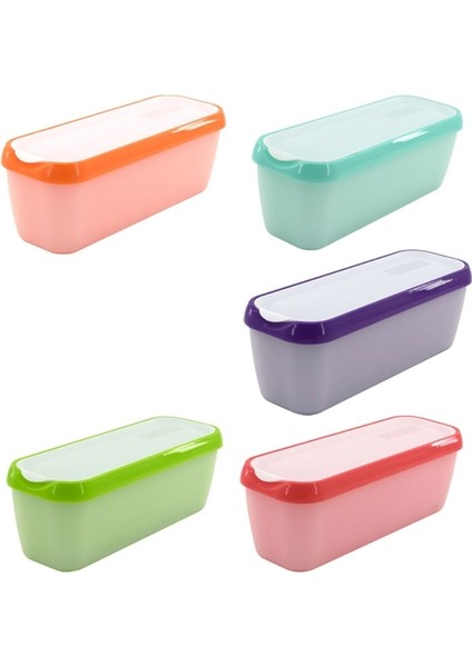 Nane Yeşil Dondurma Saklama Küveti Dikdörtgen Yeniden Kullanılabilir Dondurma Kutusu Konteyner Kalıp Kapaklı Mutfak Buzdolabı Depolama Ev (Yurt Dışından) indirimleri