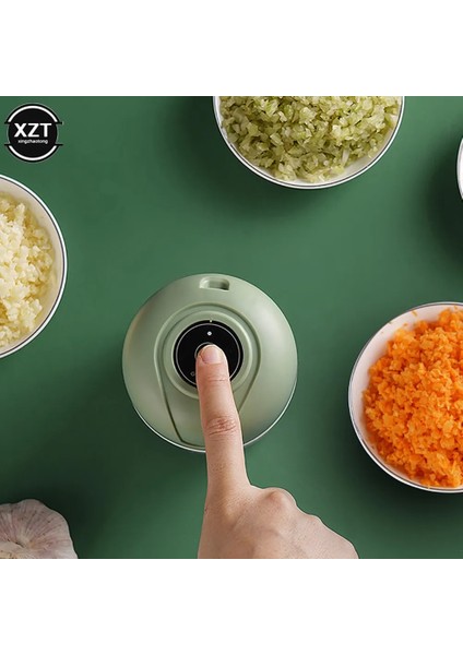 Yeşil Mini Elektrikli Sarımsak Kıyıcı USB Kıyma Makinesi Sarımsak Ezici Makinesi Sağlam Dayanıklı Ezilmiş Zencefil Sebze Kırıcı Mutfak Aracı (Yurt Dışından) indirimleri