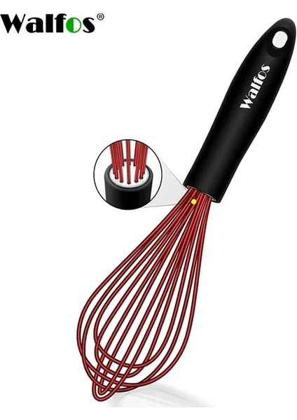 10 Inç Walfos Silikon Çırpma Paslanmaz Çelik Tel Çırpma - Isıya Dayanıklı Mutfak Çırpmaları Yapışmaz Yumurta Köpürtücü Karıştırıcı Mutfak Aracı (Yurt Dışından)