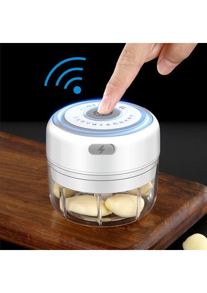 Pembe 100ML 100/250ML Elektrikli Galic Kıyıcı Mini USB Şarj Aleti Zencefil Ezici Makinesi Basın Kırıcı Sebze Kırıcı Mutfak Aksesuarları Aracı (Yurt Dışından)