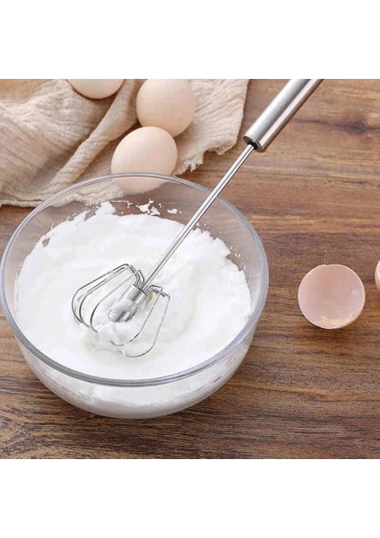 D Yarı Otomatik Yumurta Çırpıcı 304 Paslanmaz Çelik Yumurta Çırpma Manuel El Mikseri Kendiliğinden Dönen Yumurta Karıştırıcı Mutfak Aksesuarları Yumurta Araçları (Yurt Dışından) fırsatları