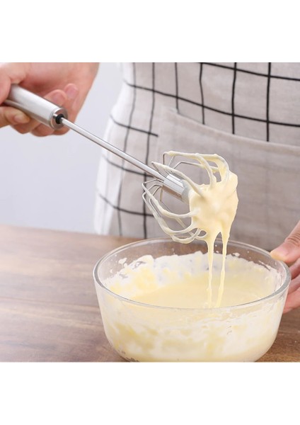 D Yarı Otomatik Yumurta Çırpıcı 304 Paslanmaz Çelik Yumurta Çırpma Manuel El Mikseri Kendiliğinden Dönen Yumurta Karıştırıcı Mutfak Aksesuarları Yumurta Araçları (Yurt Dışından) indirimleri