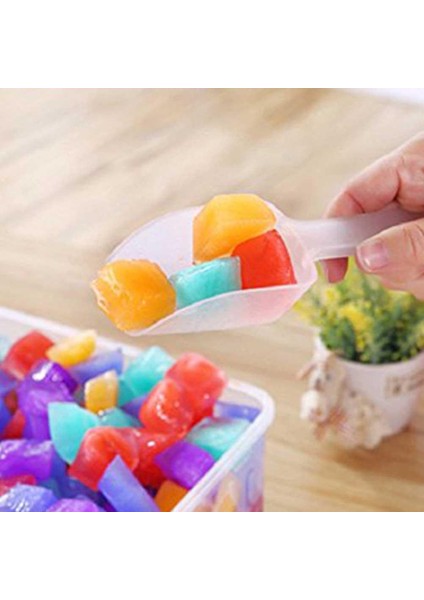 5 Adet 5 Adet Mini Plastik Buz Küreği Mutfak Un Gıda Şeker Dondurma Kaşığı Tatlı Pelles Bonbons Fasulye Kepçe Parti Büfe Araçları (Yurt Dışından)