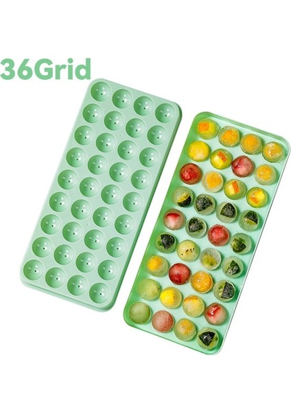 Yeşil 36 Izgaralar 1 Adet Buz Koza Hokeyi Pp Kalıp Dondurulmuş Viski 24/36 Top Popsicle Buz Küpü Tepsi Kutusu Lolipop Hediye Yapımı Mutfak Aletleri Aksesuarları (Yurt Dışından)