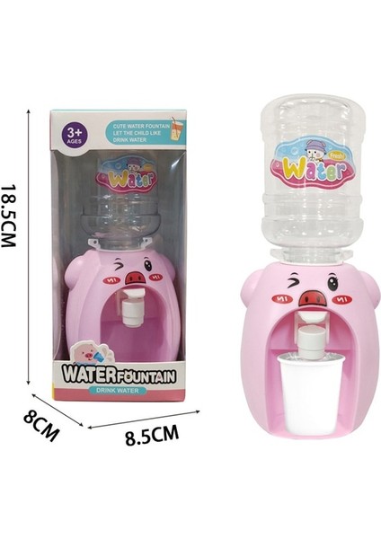 Küçük Pembe Domuz Mini Su Sebili Bebek Oyuncak Içme Suyu El Basın Su Şişesi Pompası Soğutucu Gerçekçi Sevimli Çocuk Cosplay Sahne Ev (Yurt Dışından)