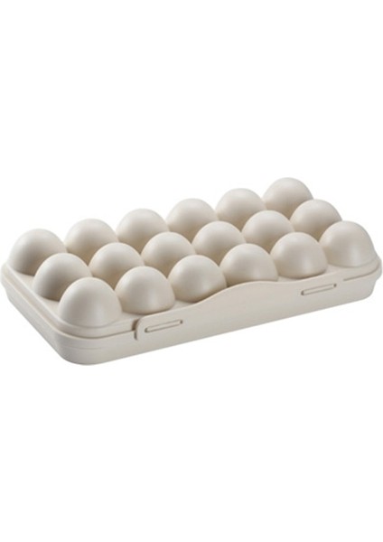 Haki 18 Bölmeli Plastik Yumurta Saklama Kabı 12/18 Izgaralı Acılı Kapaklı Yumurta Tepsisi, Buzdolabı Için Yumurta Saklama Kabı (Pembe/beyaz) P15F (Yurt Dışından)