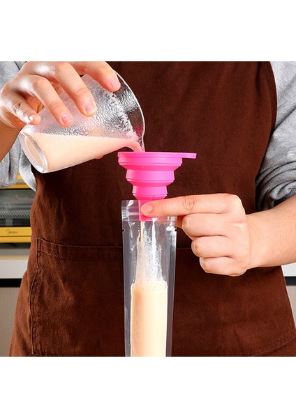 100 Adet 5.5X28 cm Dondurma Torbası Huni ile Tek Kullanımlık Su Samuru Dondurma Kalıpları Zip Mühürlü Popsicle Torbalar Çanta Dıy Dondurulmuş Muameleler Smoothies Buz Pops (Yurt Dışından) modelleri